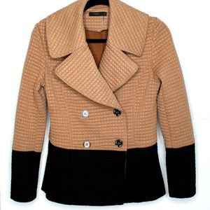 THML | Black and Tan Peacoat